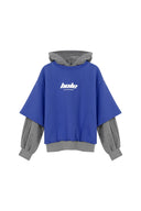 Hole Baskı Detay Çift Kat Hoodie